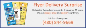 flyer delivery surprise